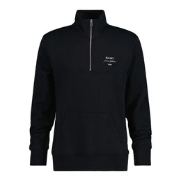 Kapuzenpullover 2037044 Herren Script Graphic Sweatshirt mit halblangem Reiverschluss