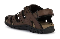 Geox Sandalette Wanderschuh Trekkingsandale dunkelbraun/schwarz
