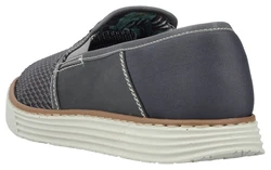 Rieker Slipper Espadrilles grau/dunkelgrau