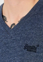 Superdry T-Shirt ultramarinblau/schwarz