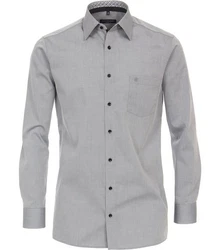 CASAMODA Langarmhemd Kent Comfort Fit Grau/Hellgrau/Dunkelgrau