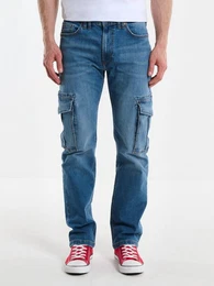 Straight-Jeans COLT CARGO hohe Leibhhe
