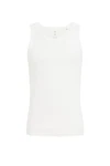 WE Fashion T-Shirt Weiß/Creme/Schwarz