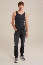WE Fashion T-Shirt Dunkelblau/Dunkelgrau/Blau
