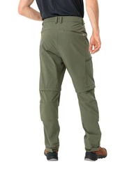 VAUDE Funktionshose Men's Farley Stretch T-Zip Pants III Khaki/Dunkelgrün/Grün