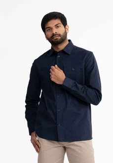 MELA Langarmhemd Herren Twill Hemd ASHUTOSH Dunkelblau/Hellblau/Beige/Rot MELA Langarmhemd Herren Twill Hemd ASHUTOSH Dunkelblau/Hellblau/Beige/Rot