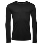 Kaipara Merino Sportswear Langarmshirt Herren Slimfit Schwarz