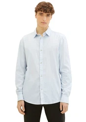 TOM TAILOR Denim Langarmhemd mit Knopfleiste 