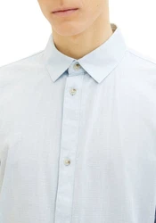 TOM TAILOR Denim Langarmhemd mit Knopfleiste 