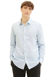 TOM TAILOR Denim Langarmhemd mit Knopfleiste 