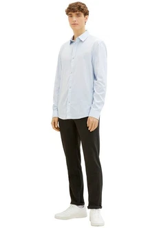 TOM TAILOR Denim Langarmhemd mit Knopfleiste