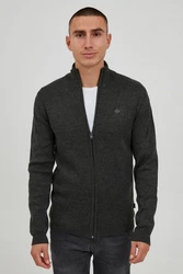 11 Project Strickjacke PRSandor Dunkelgrau/Grau/Braun