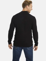 Jan Vanderstorm Strickjacke ONERVA Schwarz/Rot