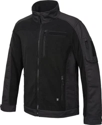 Brandit Fleece Jacke Schwarz/Dunkelblau/Dunkelgrau