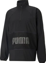 Blouson TRAIN GRAPHIC WOVEN 1/2 ZI BLACK