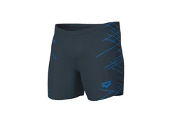 Arena Badehose Straight Lines Mid Jammer Dunkelblau/Blau/Hellblau/Grau