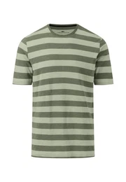 Rundhalsshirt in Slub-Yarn-Optik