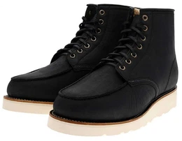 MILLES CUNA FUR Schwarz Stiefelette Rahmengenhter Schnrstiefel