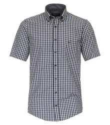 CASAMODA Kurzarmhemd Freizeithemd (944196300) Dunkelblau/Schwarz/Blau/Hellblau/Grau