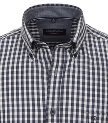 CASAMODA Kurzarmhemd Freizeithemd (944196300) Dunkelblau/Schwarz/Blau/Hellblau/Grau
