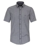 CASAMODA Kurzarmhemd Freizeithemd (944196300) Dunkelblau/Schwarz/Blau/Hellblau/Grau