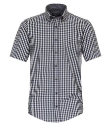 CASAMODA Kurzarmhemd Freizeithemd (944196300) Dunkelblau/Schwarz/Blau/Hellblau/Grau