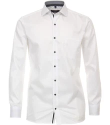 CASAMODA Businesshemd uni Creme/Weiß