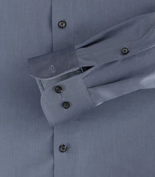 CASAMODA Businesshemd uni Dunkelblau/Blau/Grau