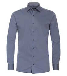 CASAMODA Businesshemd uni Dunkelblau/Blau/Grau