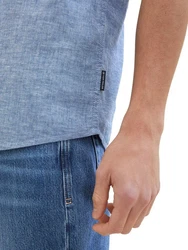 TOM TAILOR Kurzarmhemd Regular Hellblau/Blau/Grau/Dunkelblau