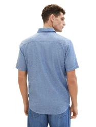 TOM TAILOR Kurzarmhemd Regular Hellblau/Blau/Grau/Dunkelblau