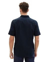 TOM TAILOR Kurzarmhemd Regular Blau (7362)