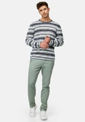 Indicode Strickpullover INManfred Grau/Dunkelgrau/Hellgrau