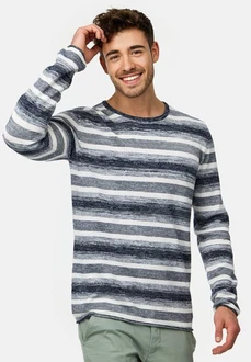 Indicode Strickpullover INManfred Grau/Dunkelgrau/Hellgrau