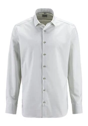 OLYMP Langarmhemd Level Five body fit Weiß/Grau/Khaki