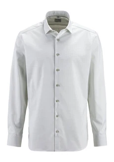 OLYMP Langarmhemd Level Five body fit Weiß/Grau/Khaki