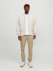 Jack & Jones Cargohose JPSTMARCO JJJOE CUFFED Khaki/Beige/Braun