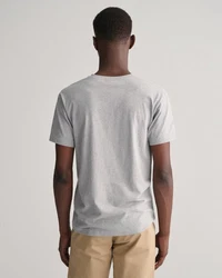 GANT T-Shirt V-Neck Slim Fit SLIM SHIELD V-NECK T-SHIRT Grau