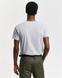 GANT T-Shirt V-Neck Slim Fit SLIM SHIELD V-NECK T-SHIRT Grau
