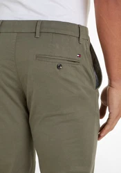 Tommy Hilfiger Chinohose CHINO DENTON PRINTED STRUCTURE Khaki/Dunkelgrün