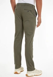 Tommy Hilfiger Chinohose CHINO DENTON PRINTED STRUCTURE Khaki/Dunkelgrün