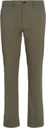 Tommy Hilfiger Chinohose CHINO DENTON PRINTED STRUCTURE Khaki/Dunkelgrün