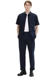 TOM TAILOR Kurzarmhemd mit Brusttasche Dunkelblau/Hellblau/Blau
