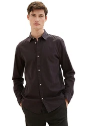 TOM TAILOR Denim Langarmhemd mit Knopfleiste 