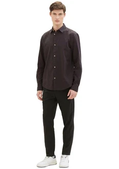TOM TAILOR Denim Langarmhemd mit Knopfleiste 
