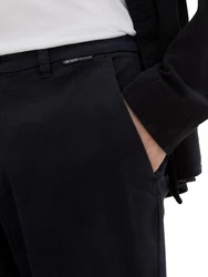 TOM TAILOR Denim Chinohose Schwarz/Grau/Dunkelblau