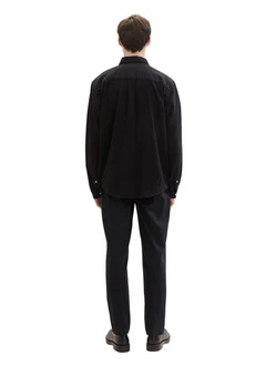 TOM TAILOR Denim Chinohose Schwarz/Grau/Dunkelblau