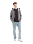 TOM TAILOR Denim T-Shirt mit Print Hellgrau/Grau/Hellblau/Beige