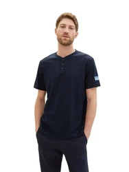 TOM TAILOR Henleyshirt mit Knopfleiste 