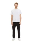 TOM TAILOR Henleyshirt mit Knopfleiste Weiß/Creme/Schwarz